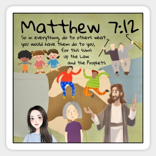 Matthew 7:12 Sticker